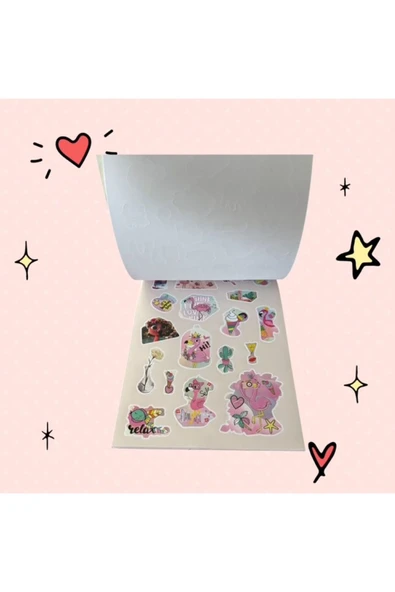 Sticker Defteri Renkli Etiket Defteri , Sticker Seti , Defter , Planlayıcı VE KONUŞAN AJANDA DEFTER - 5
