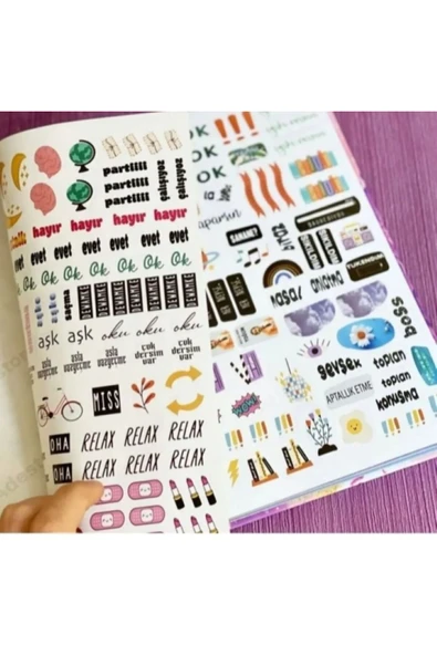 Konsept Yandık Sevda Ocağında Tasarımlı Tarihsiz Konuşan Ajanda Planner - 3