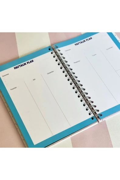 Konsept Yandık Sevda Ocağında Tasarımlı Tarihsiz Konuşan Ajanda Planner - 5
