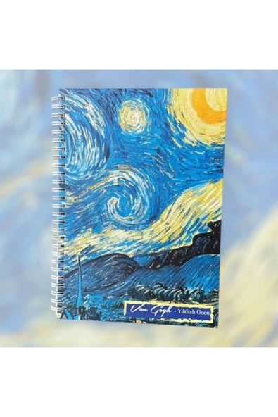 Konsept Van Gogh Tasarımlı Tarihsiz Konuşan Ajanda Planner