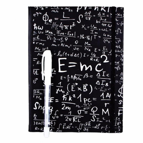 Albert Einstein Fanus Biblo Büyük Defter Beyaz Kalem Kupa - 3