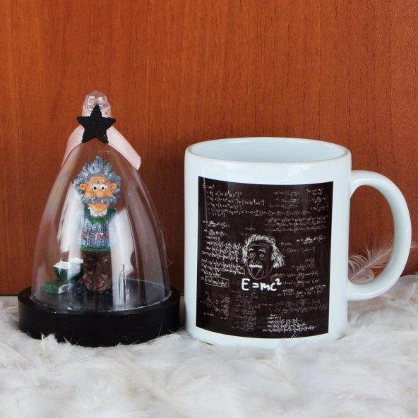 Albert Einstein Fanus Biblo Einstein Kupa Hediye Seti