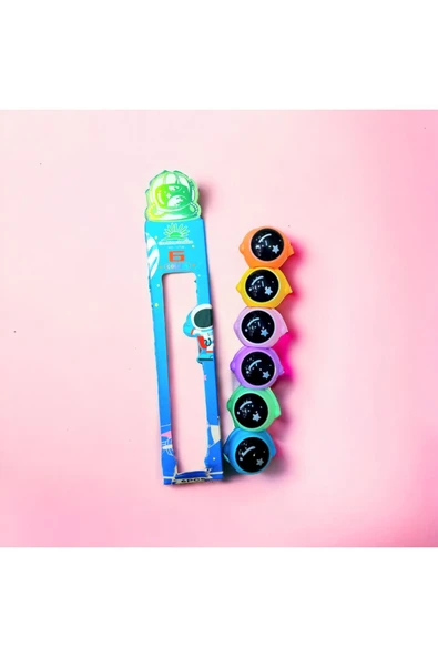 6 lı astronot fosforlu kalem