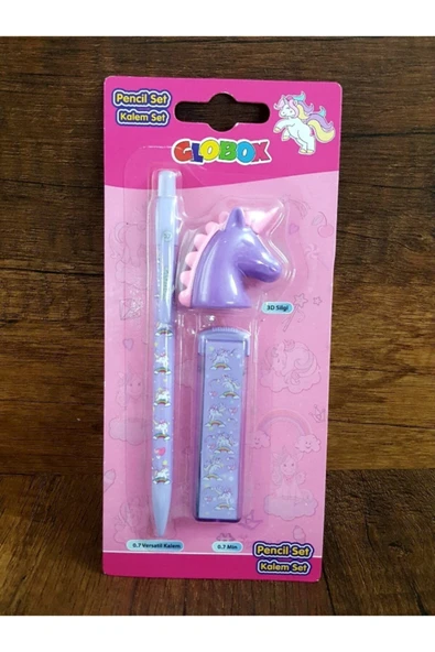 Lama Kilitli Hatıra Defteri-unicorn Versatil Kalem ,unicorn Uç, Unicorn Silgi Seti - 4