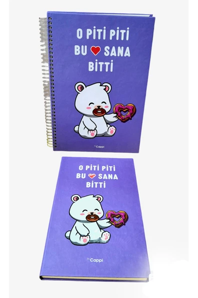 yazılı sözlü sert kapak spiralli OKUL DEFTERİ -hatıra Günlük Anı defteri NOT DEFTERİ VE AJANDA 2 li - Resim 6