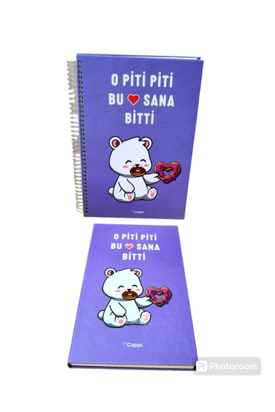 yazılı sözlü sert kapak spiralli OKUL DEFTERİ -hatıra Günlük Anı defteri NOT DEFTERİ VE AJANDA 2 li - Resim 2