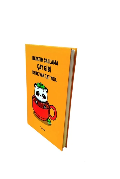 TURUNCU Renk yazılı sözlü sert kapak Hatıra Defteri Günlük Anı defteri NOT DEFTERİ VE AJANDA - Resim 4