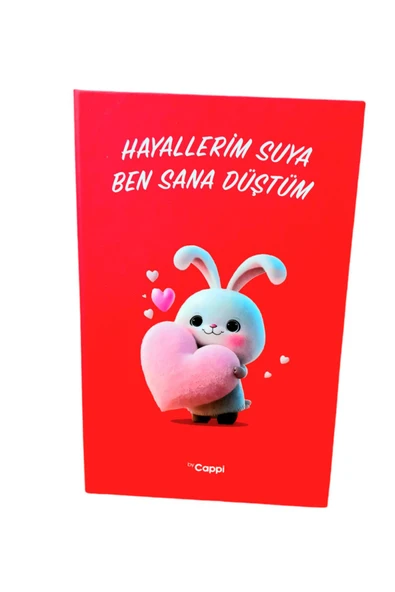 KIRMIZI Renk yazılı sözlü sert kapak Hatıra Defteri Günlük Anı defteri NOT DEFTERİ VE AJANDA - Resim 4