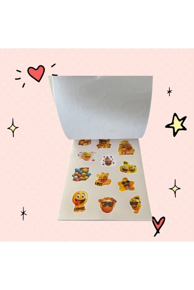 Sticker Defteri Renkli Etiket Defteri , Sticker Seti , Defter , Planlayıcı VE KONUŞAN AJANDA DEFTER - 3