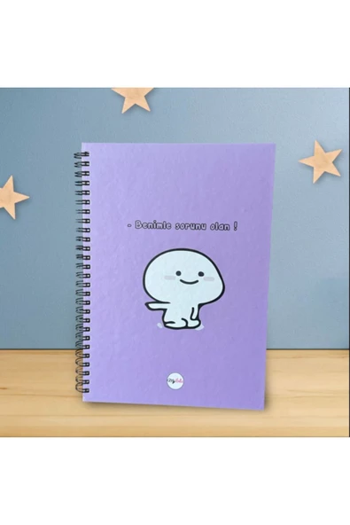 Benimle Sorunu Olan Tasarımlı Tarihsiz Konuşan Ajanda Planner