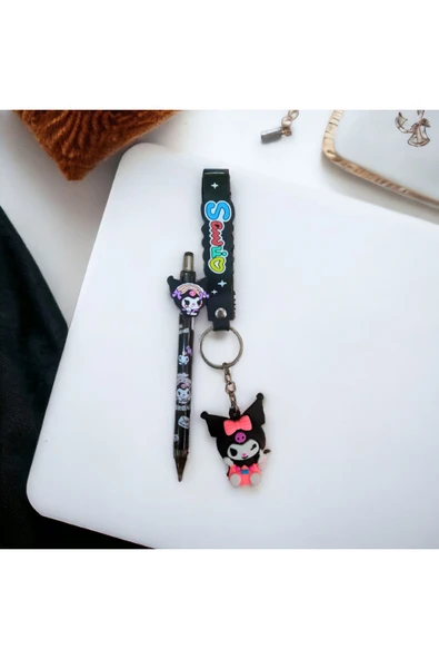 KUROMİ SİLİKON ANAHTARLIK VE KUROMİ VERSATİL KALEM SETİ