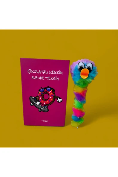 yazılı sözlü sert kapak Hatıra Defteri Günlük Anı defteri NOT DEFTERİ VE AJANDA VE ÖRDEK KALEM ürün görseli