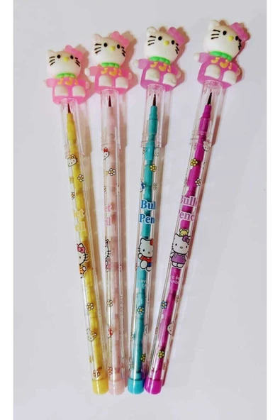 Yumurtlayan Kurşun Kalem 4 Lü Set Hello Kitty