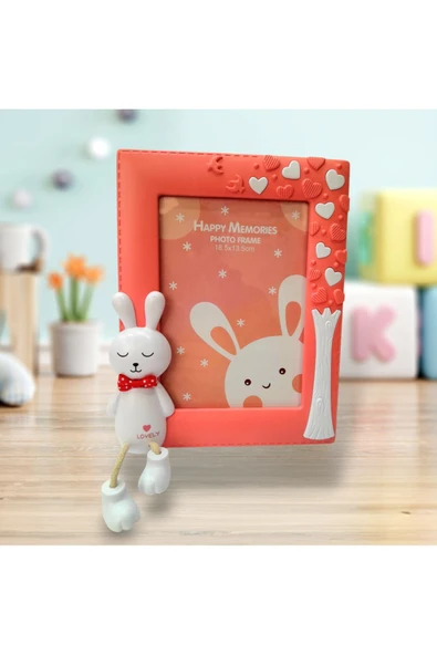 ayıcıklı ayakları sallanan çocuk resim çerçevesi - Resim 2