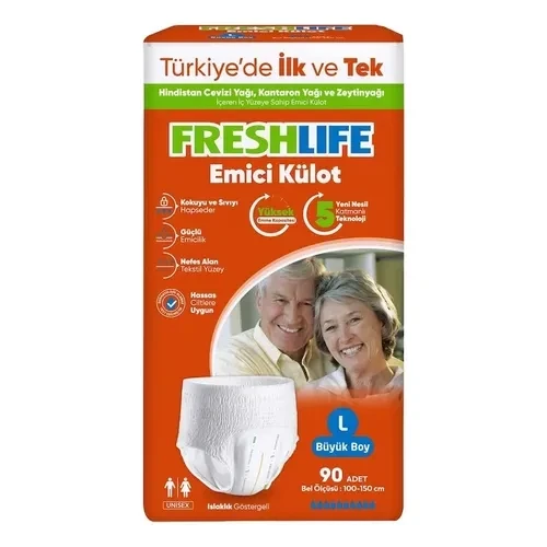 Freshlife Emici Külot Büyük Boy L 90'lI Hasta Bezi