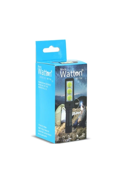 Watton   Şarjlı Mıknatıslı Çalışma Lambası Kafa Işığı WT-706 - 4