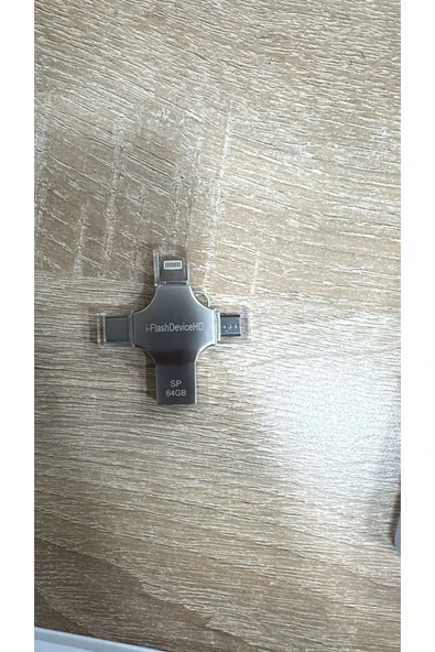 ONREZ   Flash Bellek 4 In 1 Usb Type-c Ios Lightning Otg Hepsi Bir Arada Usb 3.0 64 Gb - 4