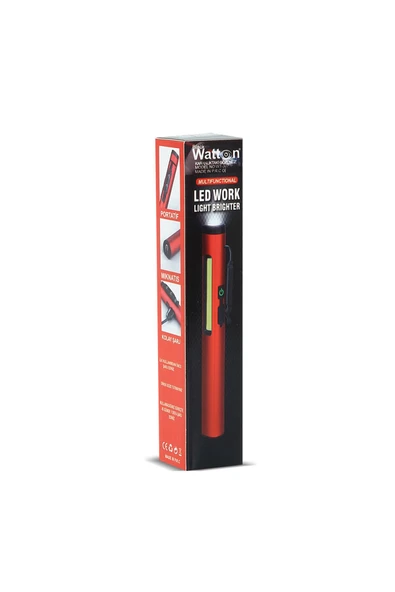 Watton   Şarjlı Mıknatıslı Çalışma Lambası Cep Feneri WT-307-S - 3
