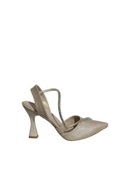 Mg Shoes T0164 Kadın Bilekten Bağlı İnce Topuklu Saten Ayakkabı (Yaz 25)