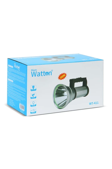Watton   200W Güçlü Şarjlı El Feneri Projektör WT-411 - 4