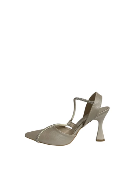 Mg Shoes T0164 Kadın Bilekten Bağlı İnce Topuklu Saten Ayakkabı (Yaz 25) - 2