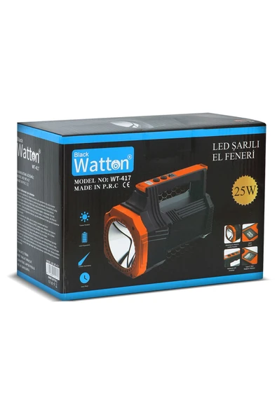 Watton   Led Şarjlı El Feneri 25W WT-417 - 2