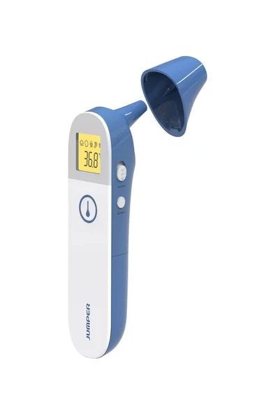 Temassız Ateş Ölçer Alından Ve Kulaktan Jpd-fr410 Beyaz-mavi - 3