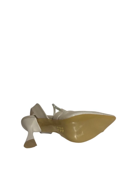 Mg Shoes T0164 Kadın Bilekten Bağlı İnce Topuklu Saten Ayakkabı (Yaz 25) - 5