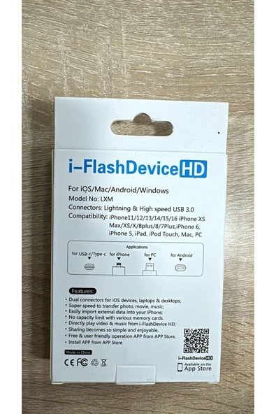 ONREZ   Flash Bellek 4 In 1 Usb Type-c Ios Lightning Otg Hepsi Bir Arada Usb 3.0 64 Gb - 3
