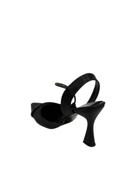 Mg Shoes T0164 Kadın Bilekten Bağlı İnce Topuklu Saten Ayakkabı (Yaz 25) - 9