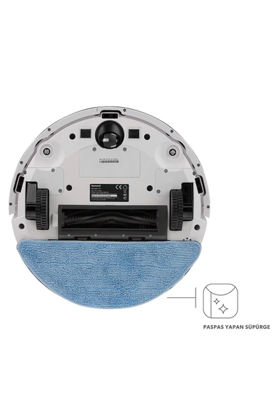 Homend Alex Laser Pro 1286H Moplu ve Haritalamalı Akıllı Robot Süpürge Beyaz Gold - 3