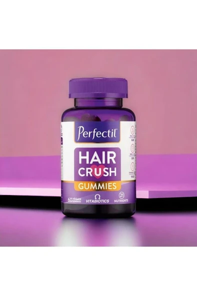 Vitabiotics Perfectil Hair Crush Gummies Takviye Edici Gıda 60 Çiğnenebilir Form - 2