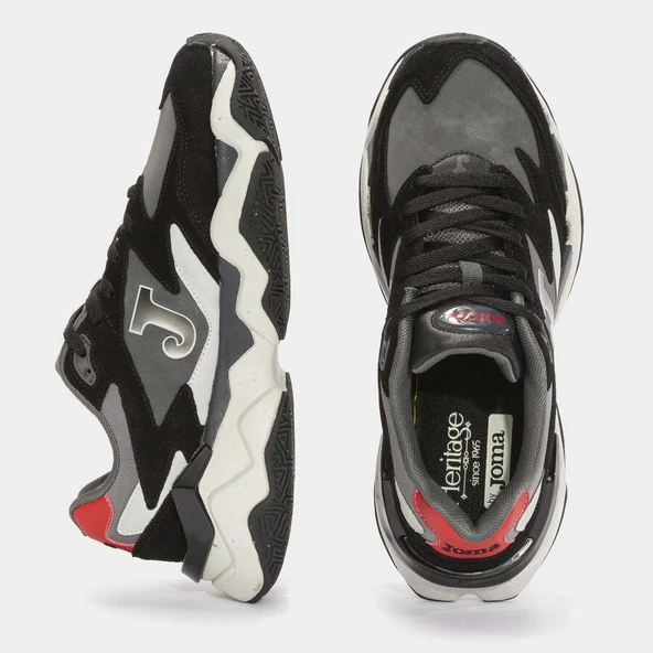 Joma C1400 Men 2401 Black Grey Erkek Günlük Spor Ayakkabı C1400W2401 - 4