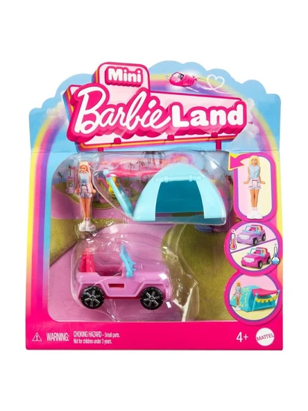 Mattel Mate-Hyf38 Mini Barbieland Araçlar Kamp Aracı Hyf43