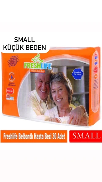 Freshlife Belbantlı Küçük Boy S 30'lu Hasta Bezi