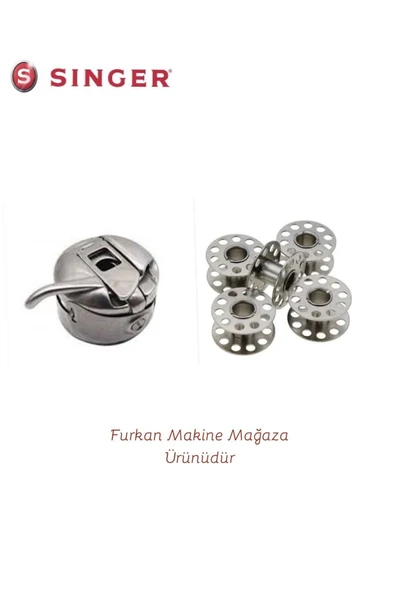 SİNGER Ev Tipi Dikiş Makine Metal Mekik Ve Masura(5Adet) - 3
