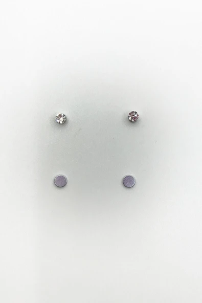 KÜPPELİ ACCESSORİES Mıknatıslı Tek Taş Küpe