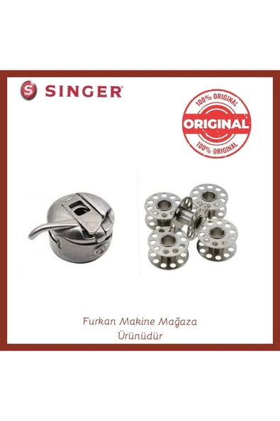 SİNGER Ev Tipi Dikiş Makine Metal Mekik Ve Masura(5Adet)