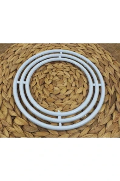 İthal Beyaz 3'lü Plastik Makrome Kasnağı - 2