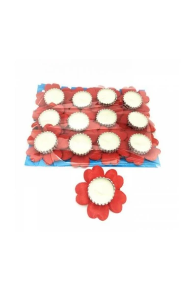 RENK 12 Adet Kırmızı Kına Mumu - Resim 2