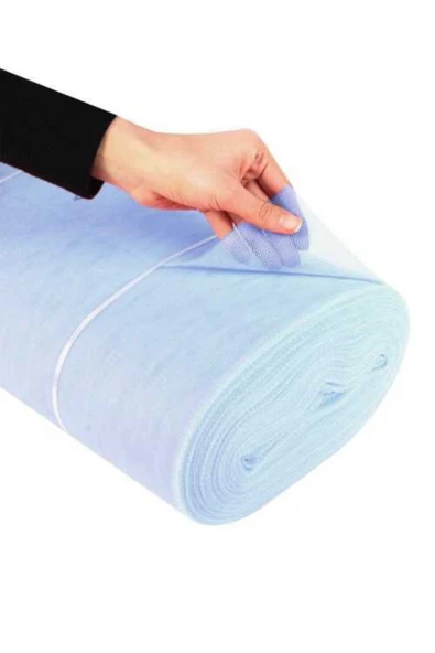 Sermet Süs Dünyası Sermet Dekoratif Bebe Mavi Grek Tül 2m X 5m