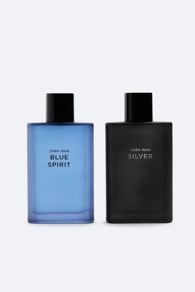 Man Sılver Edt 90 ml Man Blue Spırıt Edt 90 ml (3,38 FL. OZ) Erkek Ikili Parfüm Seti