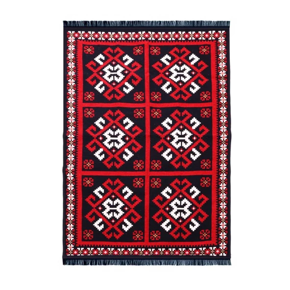 Bigghome Kilim, Makinede Yıkanabilir, Modern Desenli, 80x150 cm, SA25MK