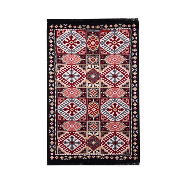 Bigghome Kilim, Makinede Yıkanabilir, Modern Desenli, 80x150 cm, SA25EU