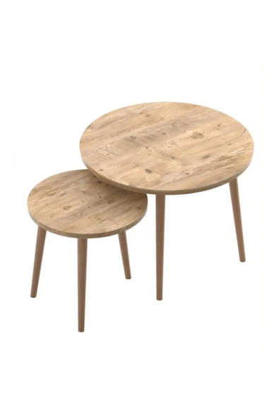 FAYMEND Roma 2'li Orta Sehpa Atlantik Çam - Resim 3