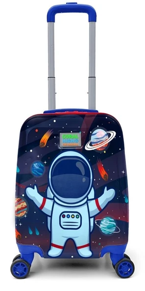 Coral High Lacivert Kırmızı Erkek Çocuk Seyahat Valizi - 4