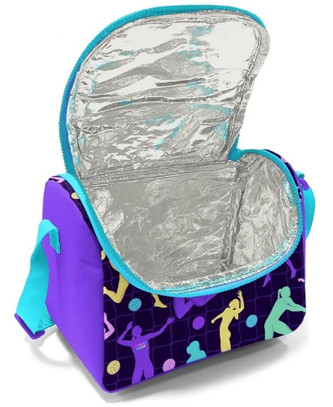 Coral High Beşli İlkokul/Ortaokul Çanta Seti - Mor Voleybol - Kız Çocuk - Resim 3