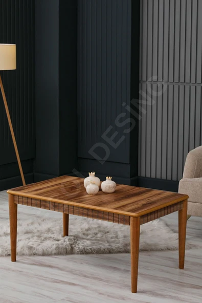 FAYMEND Luna Ceviz Lüx Ahşap Orta Sehpa ürün görseli 1