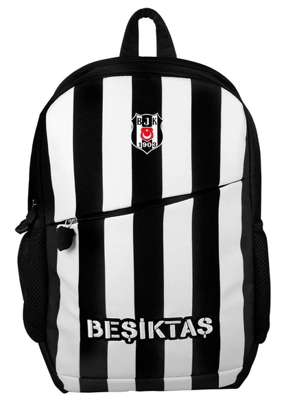 Me Çanta Beşiktaş Çubuklu Okul Çantası - Üç Bölmeli
