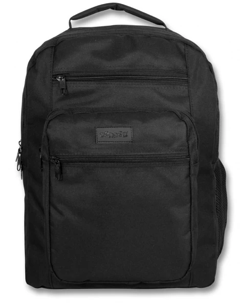 Cennec Dört Bölmeli Siyah Sırt Çantası - Resim 2